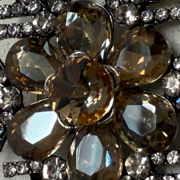 Sparkly Crystal Snowflake Brooch NWOT - Picture 4 of 4